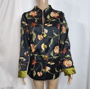 Cathayana blazer size Large Long sleeves multicolor